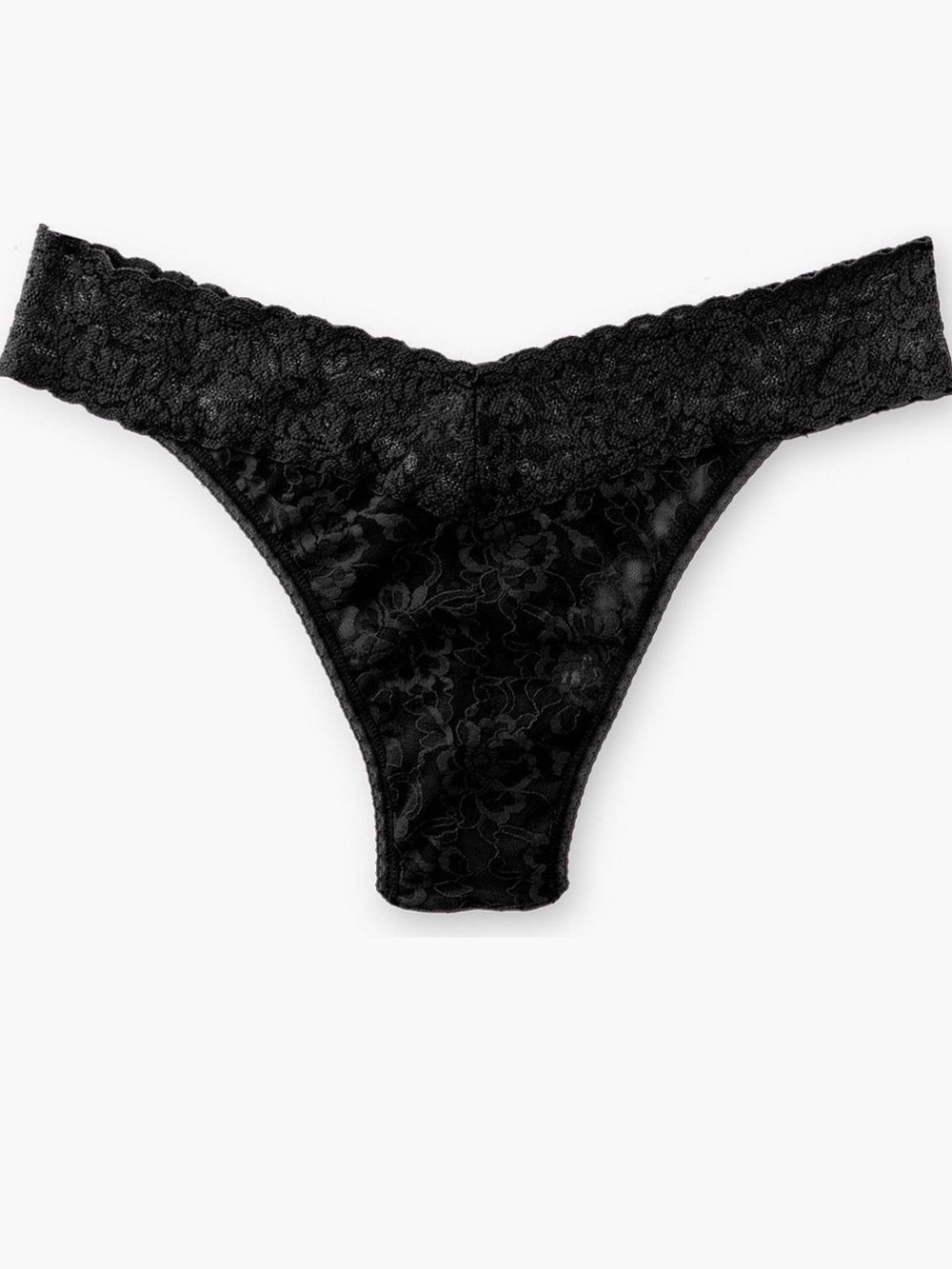 Hanky Panky original rise lace  THONG panty panties black XS S M L XL